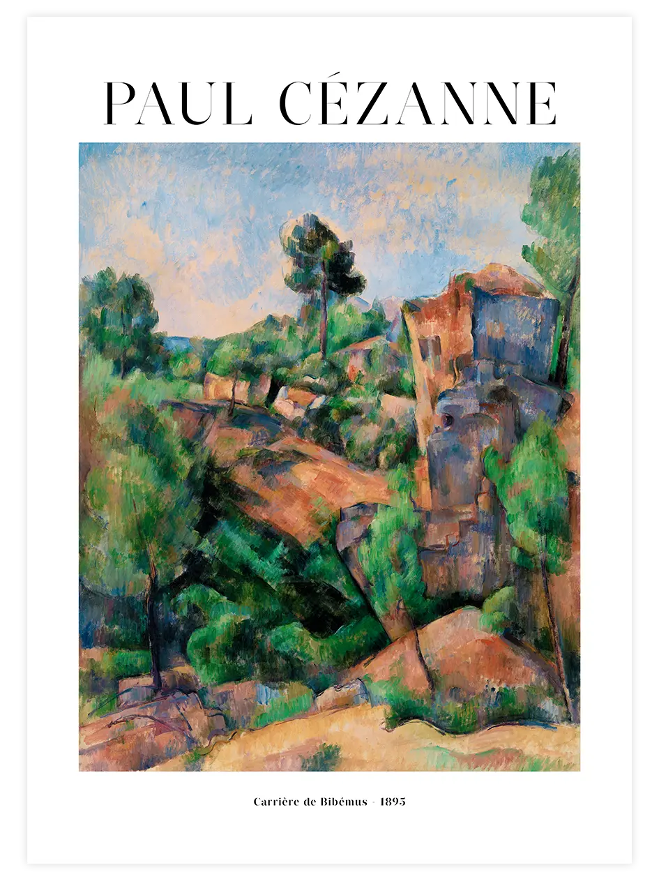 Cezanne Bibemus Quarry - Art Print Ünlü Ressamlar Poster