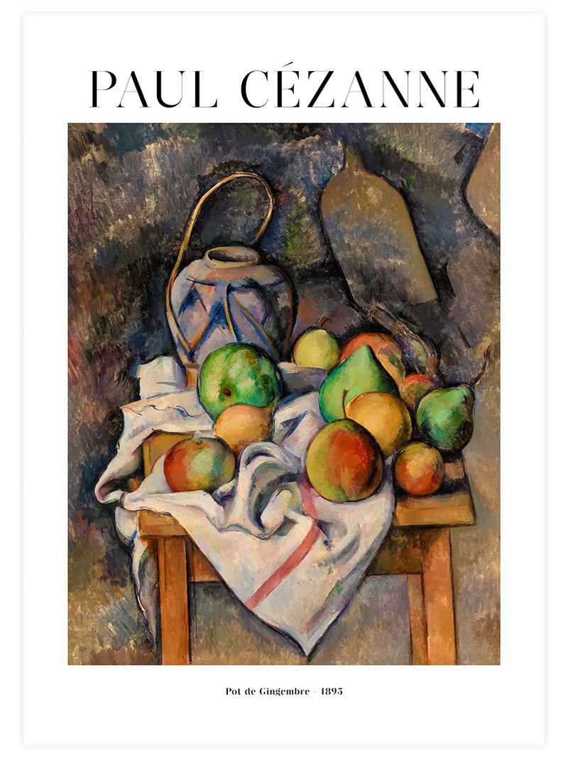 Cezanne Ginger Jar - Art Print Ünlü Ressamlar Poster