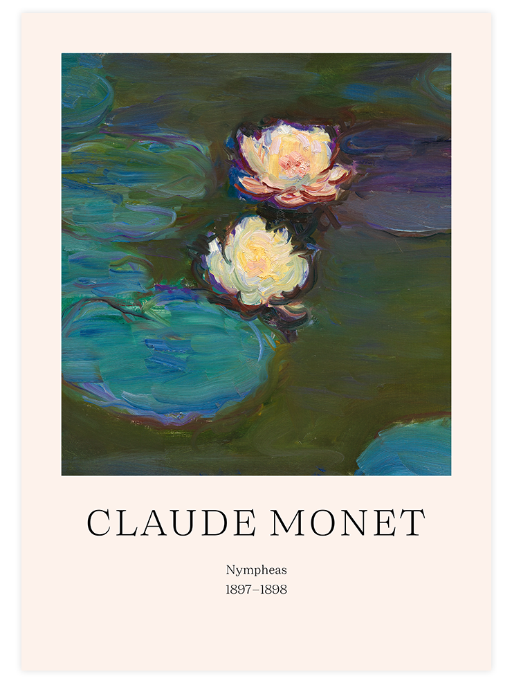 Monet Nympheas - Poster Seti Duo Poster