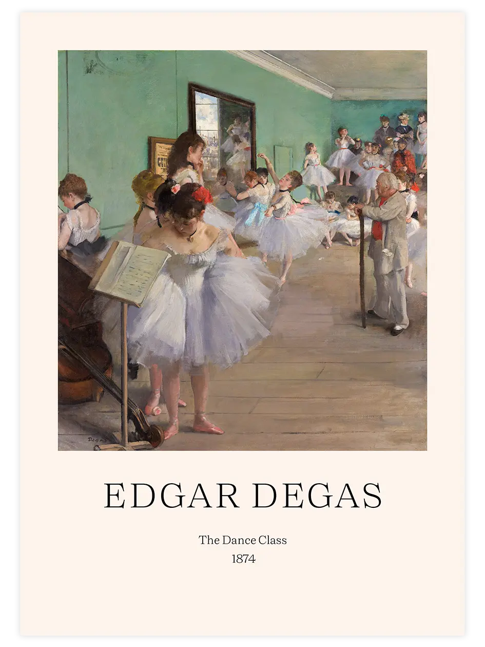 Edgar Degas The Dance Class - Art Print Ünlü Ressamlar Poster