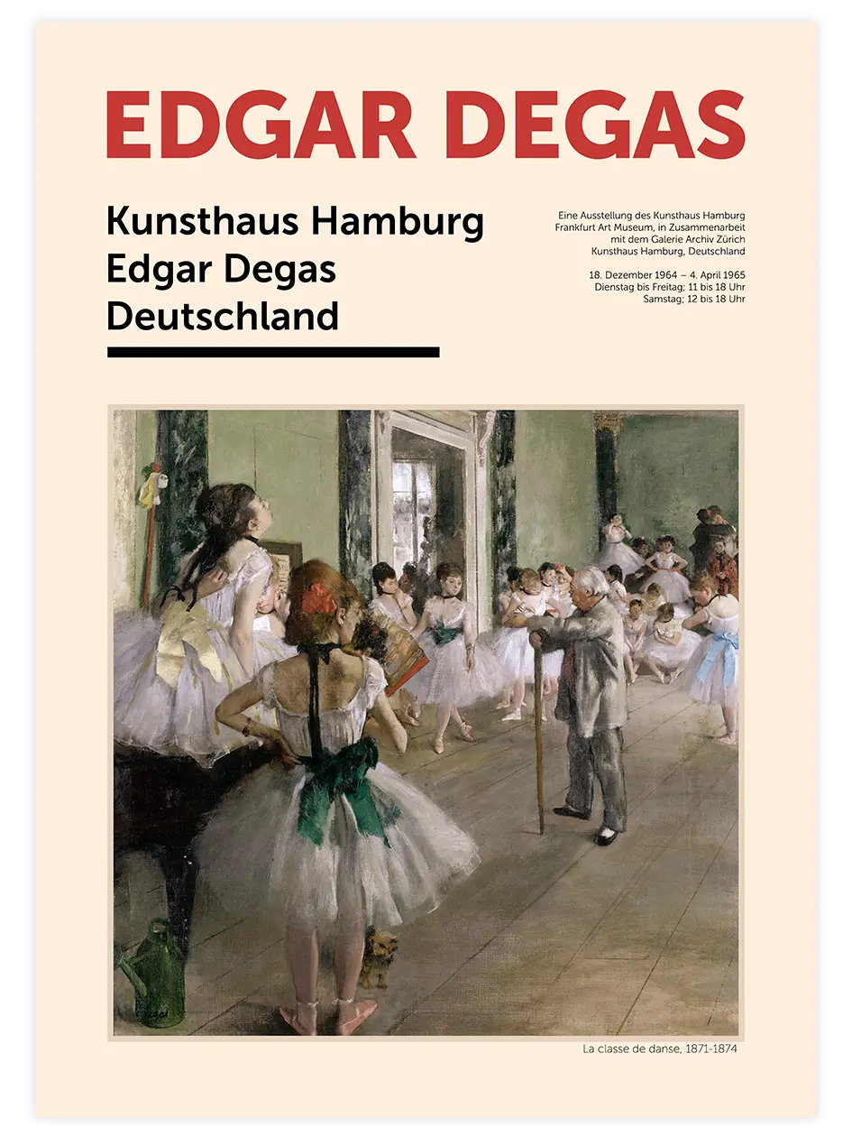 Edgar Degas Afiş N1 - Art Print Ünlü Ressamlar Poster