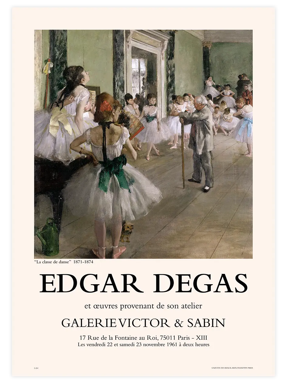 Edgar Degas Afiş N3 - Art Print Ünlü Ressamlar Poster