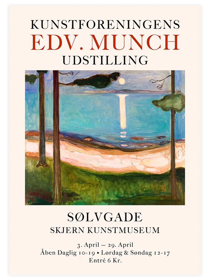 Edvard Munch Afiş N5 - Art Print Ünlü Ressamlar Poster