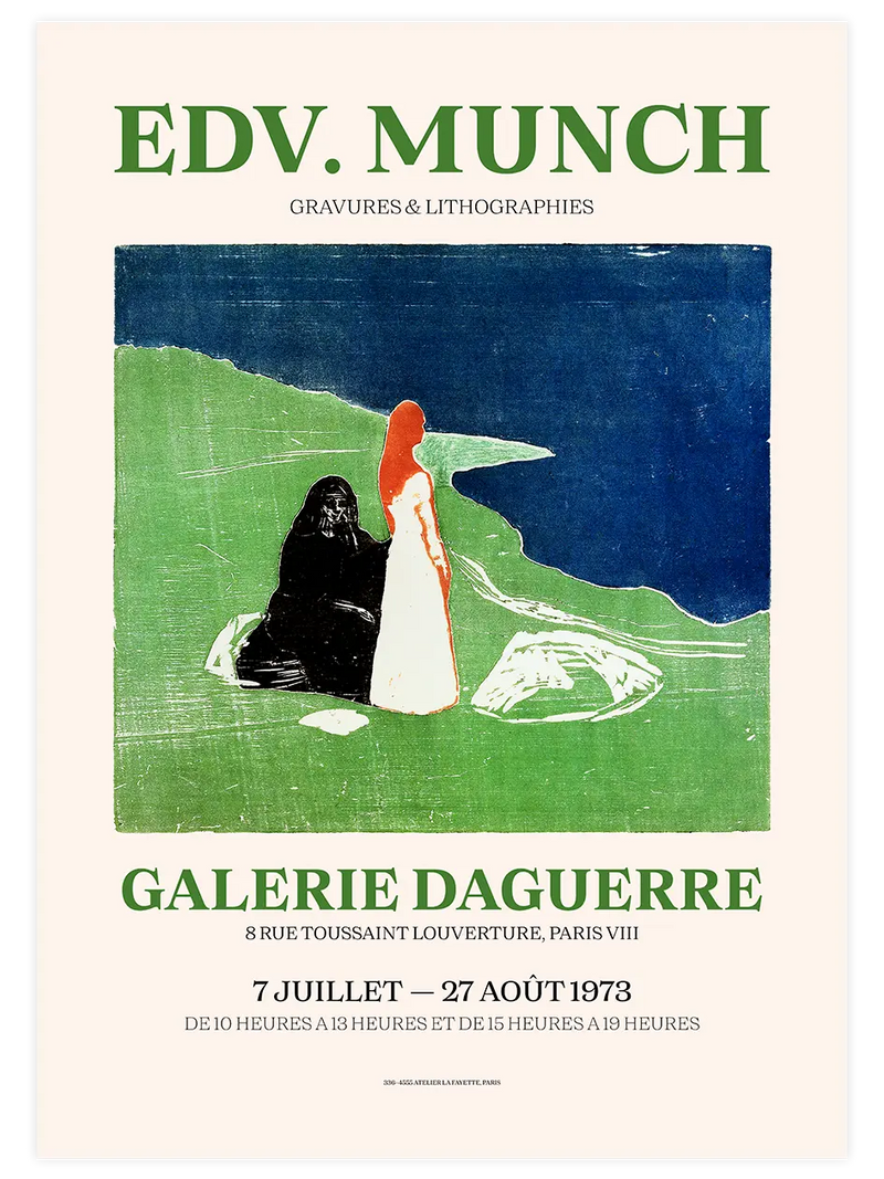 Edvard Munch Afiş N3 - Art Print Ünlü Ressamlar Poster