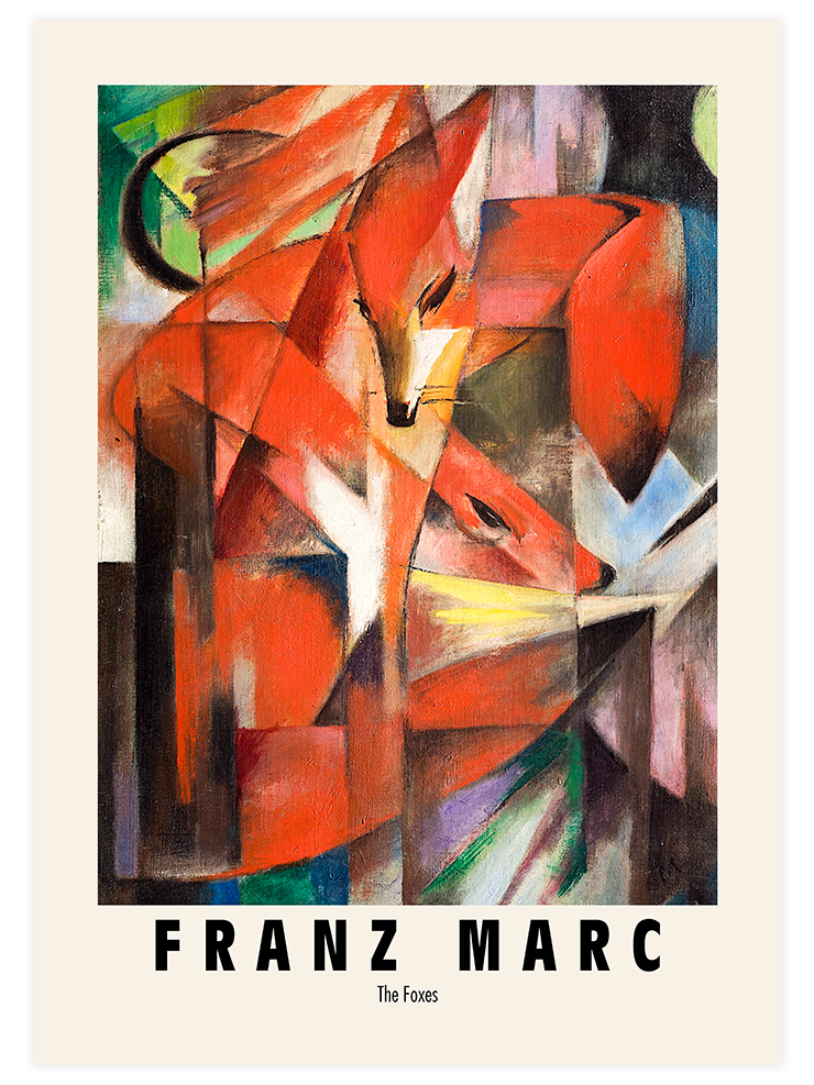 Franz Marc Foxes & Horse - Poster Seti Duo Poster