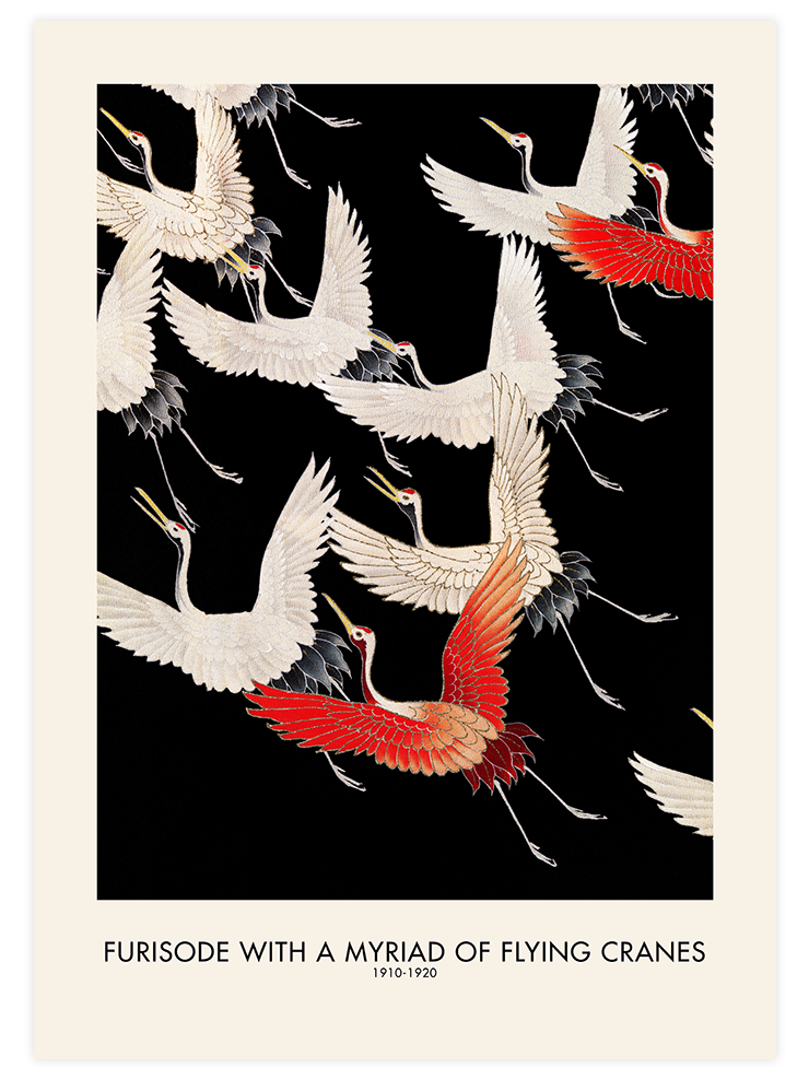 Geisha & Birds - Poster Seti Duo Poster