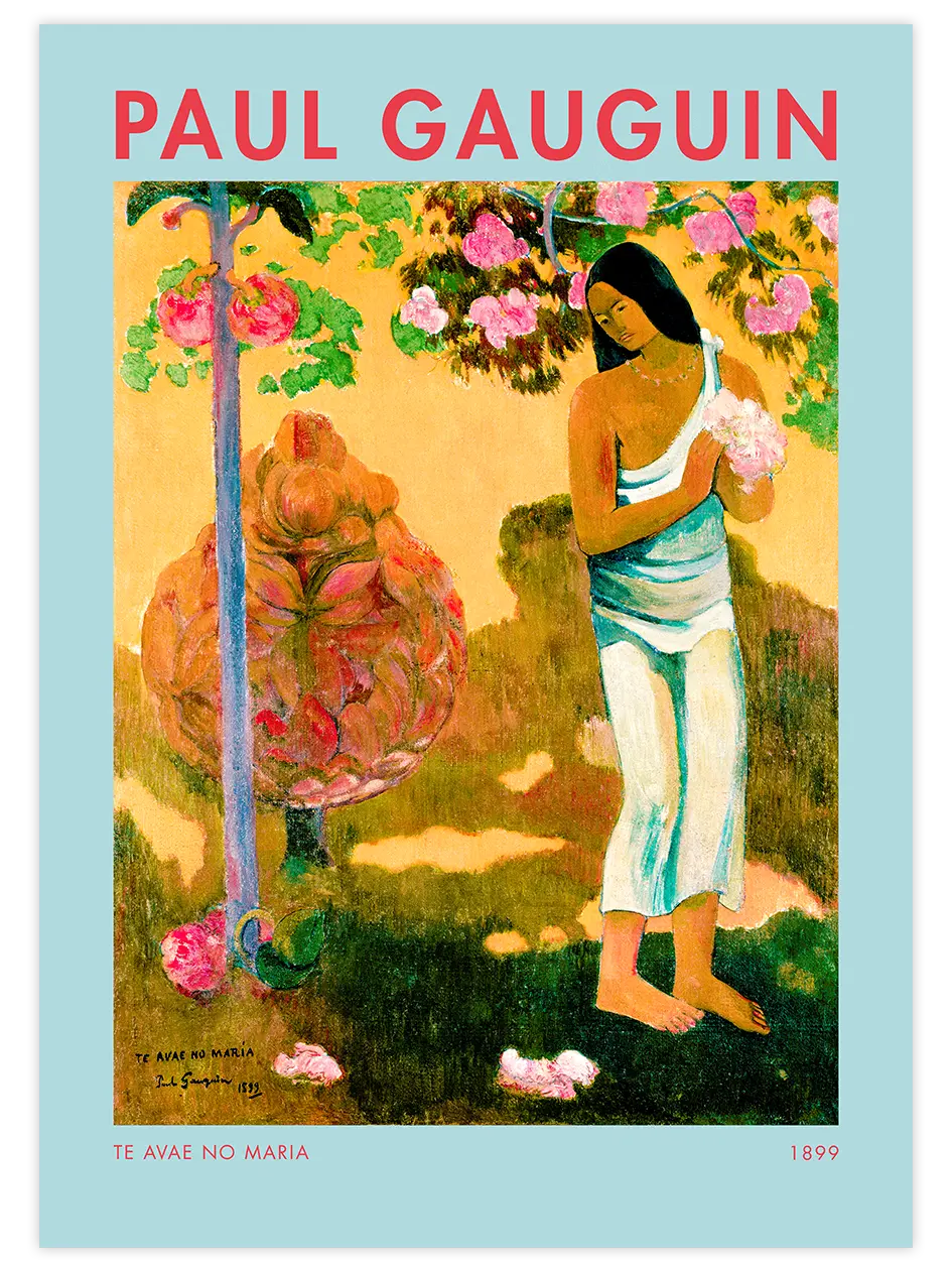 Paul Gauguin The Month of Maria - Art Print Ünlü Ressamlar Poster