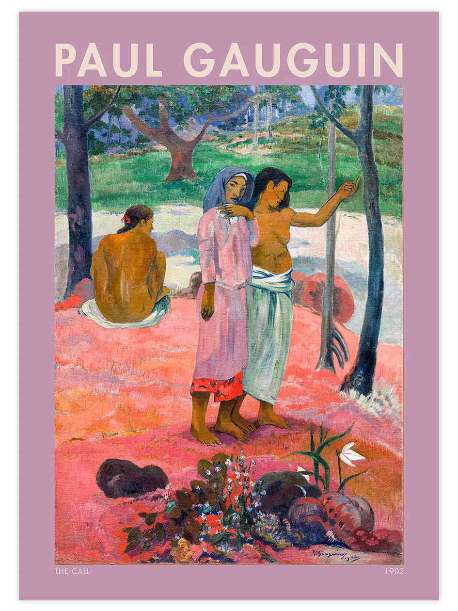 Paul Gauguin The Call - Art Print Ünlü Ressamlar Poster