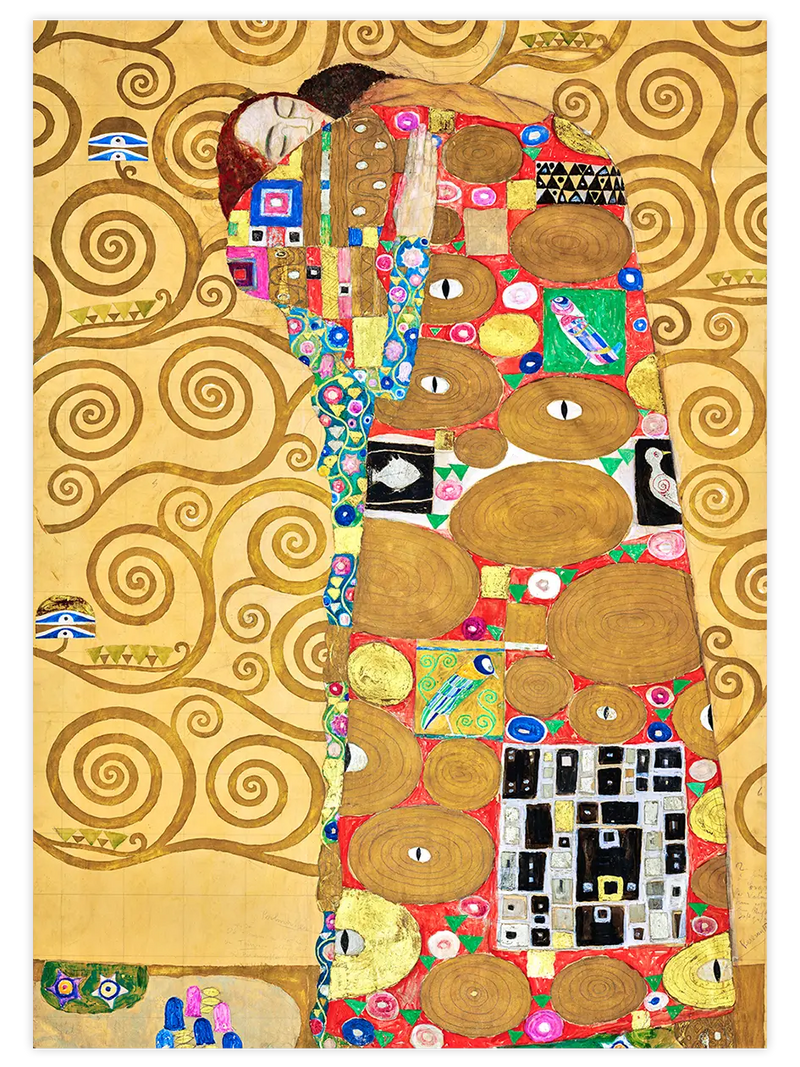Gustav Klimt The Embrace - Art Print Ünlü Ressamlar Poster