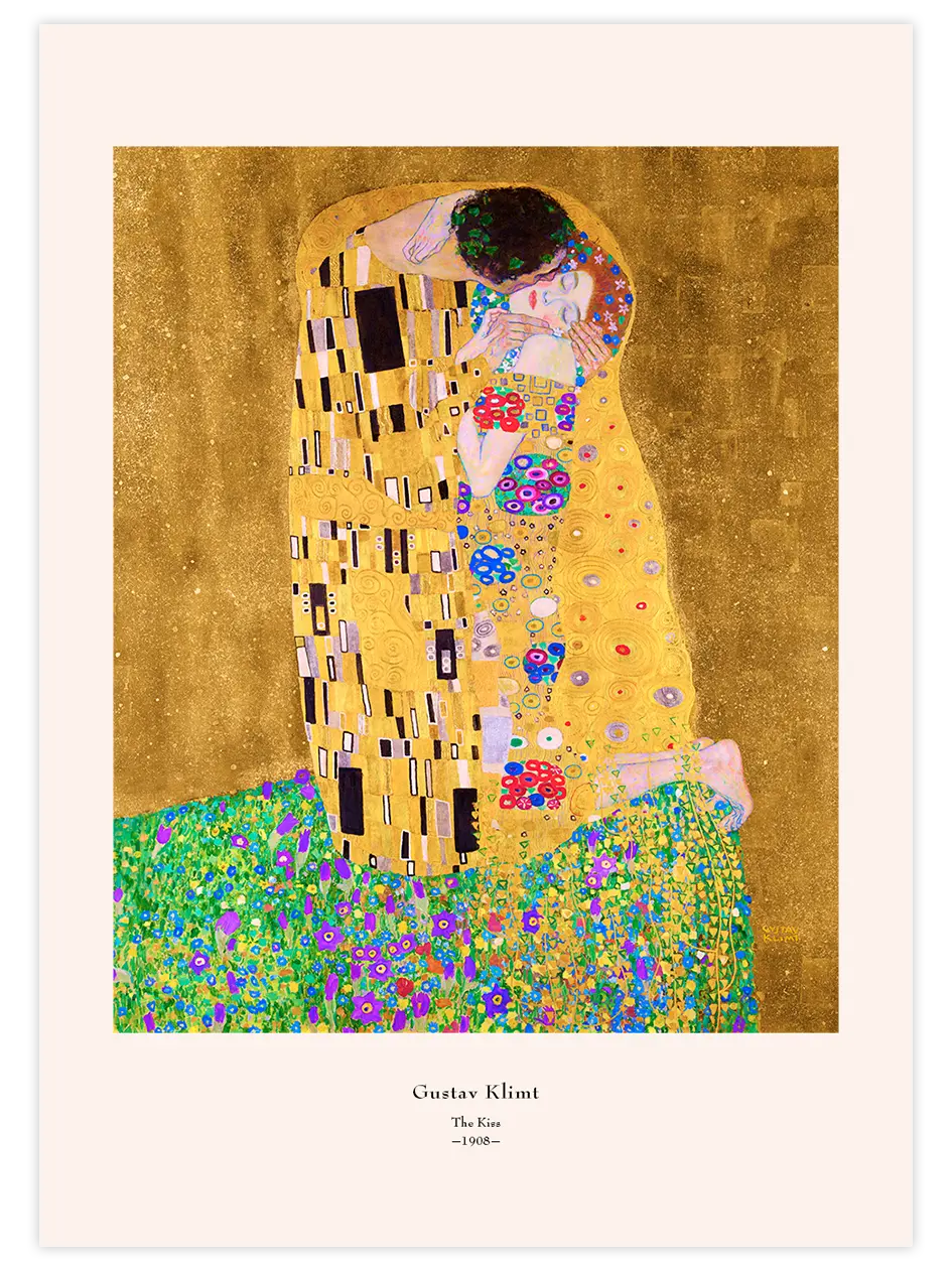 Gustav Klimt The Kiss - Art Print Ünlü Ressamlar Poster