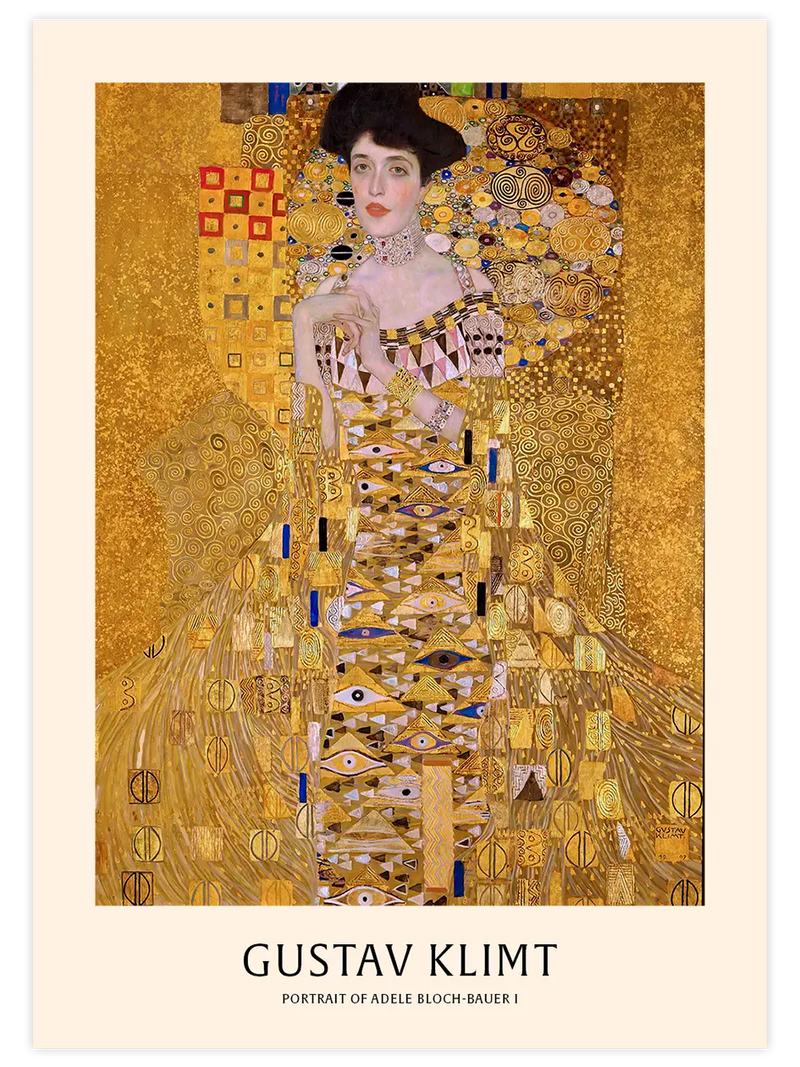 Klimt Portrait Of Adele Bloch Bauer - Art Print Ünlü Ressamlar Poster