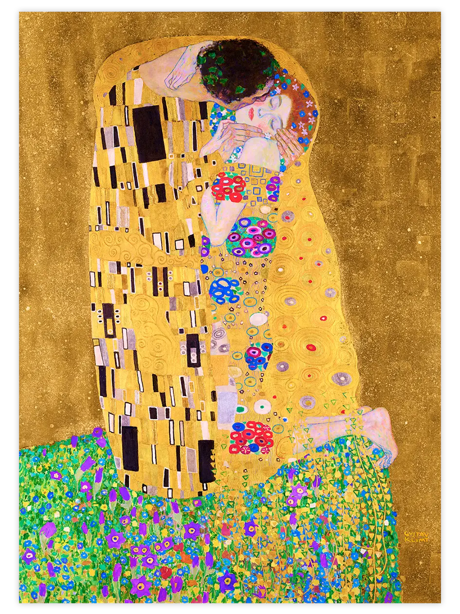 Klimt The Kiss - Art Print Ünlü Ressamlar Poster