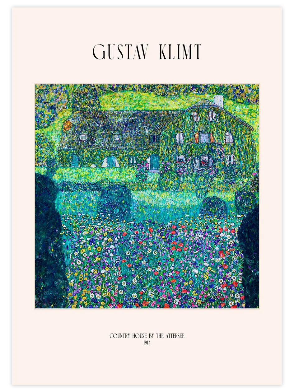 Klimt Country House by the Attersee - Art Print Ünlü Ressamlar Poster