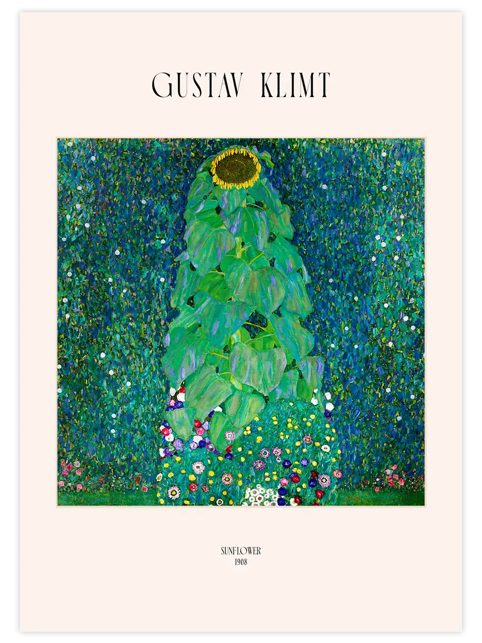 Gustav Klimt The Sunflower - Art Print Ünlü Ressamlar Poster