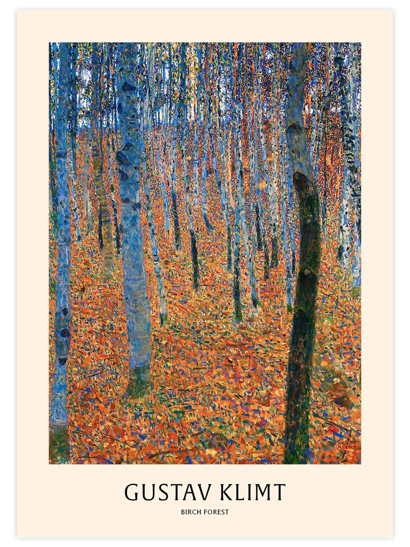 Gustav Klimt Birch Forest - Art Print Ünlü Ressamlar Poster