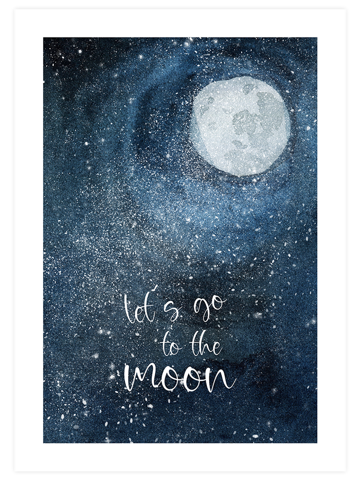 Let’s Go To The Moon - Poster Seti Duo Poster