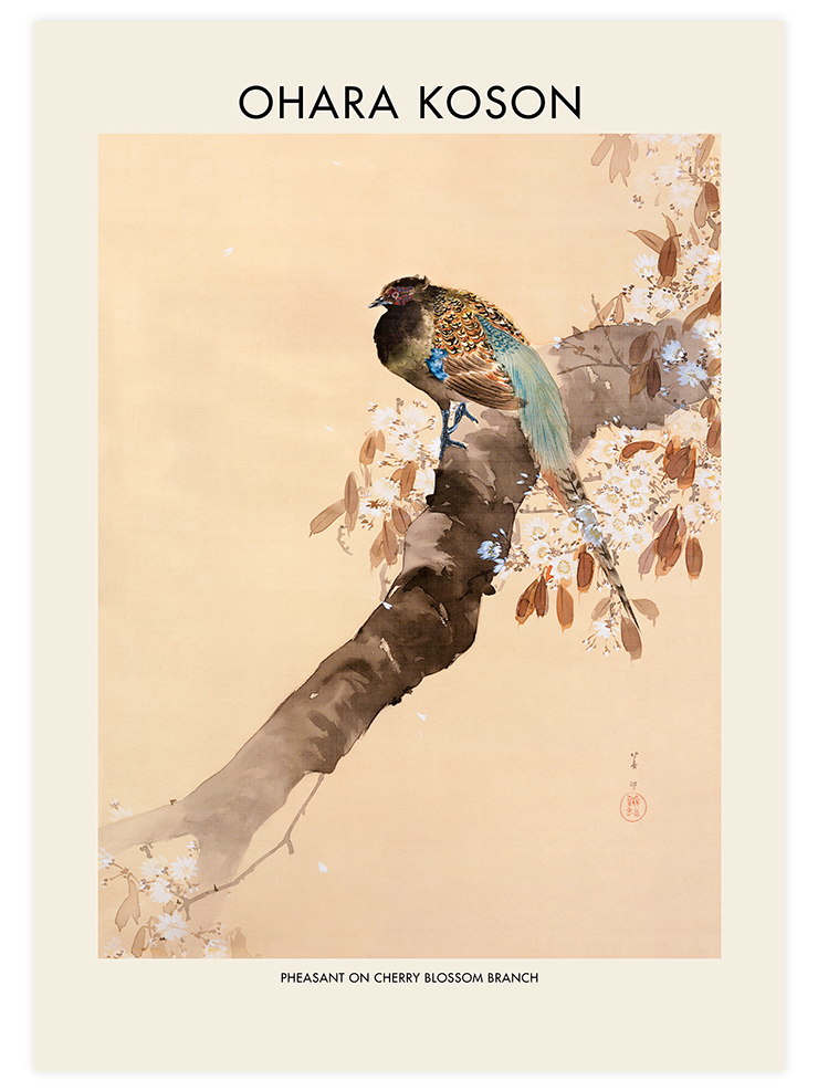 Ohara Koson Cherry Blossom - Poster Seti Duo Poster