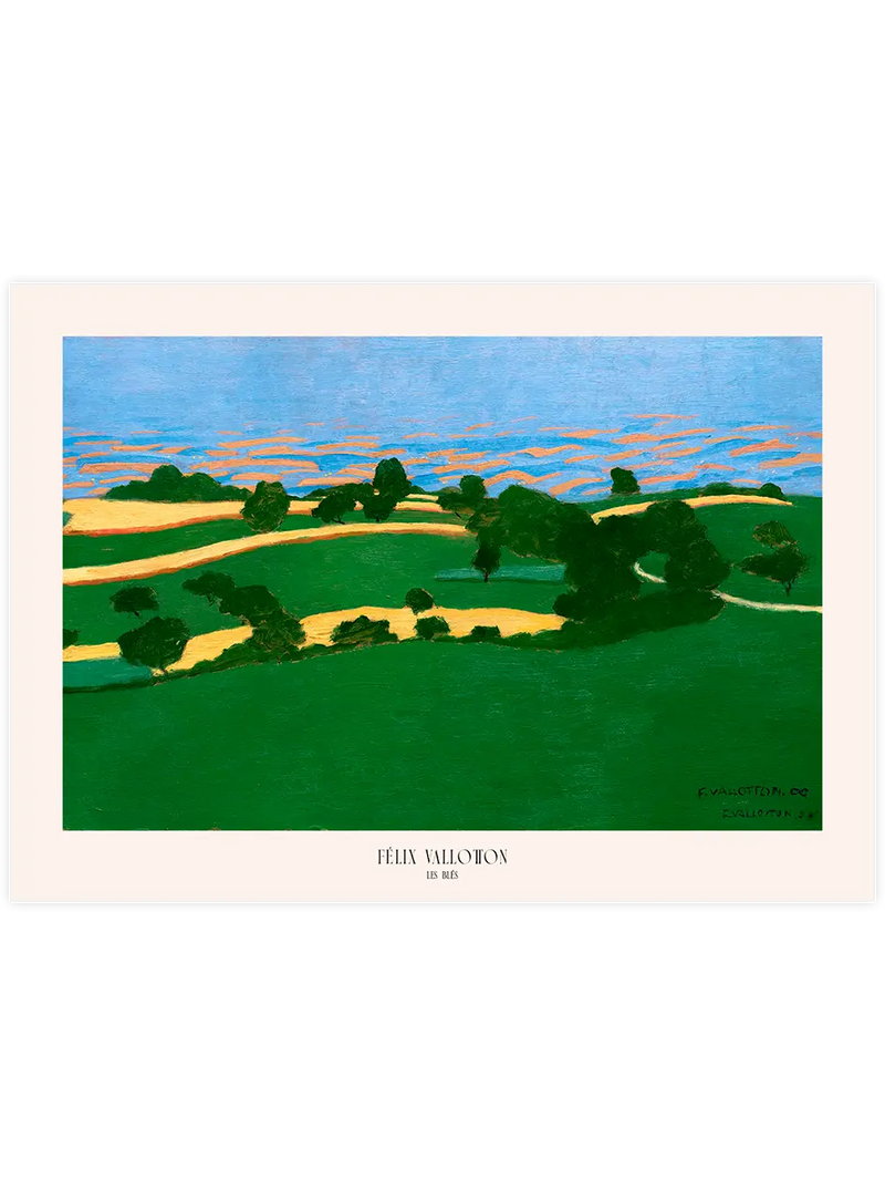 Felix Vallotton Corn Fields - Art Print Ünlü Ressamlar Poster