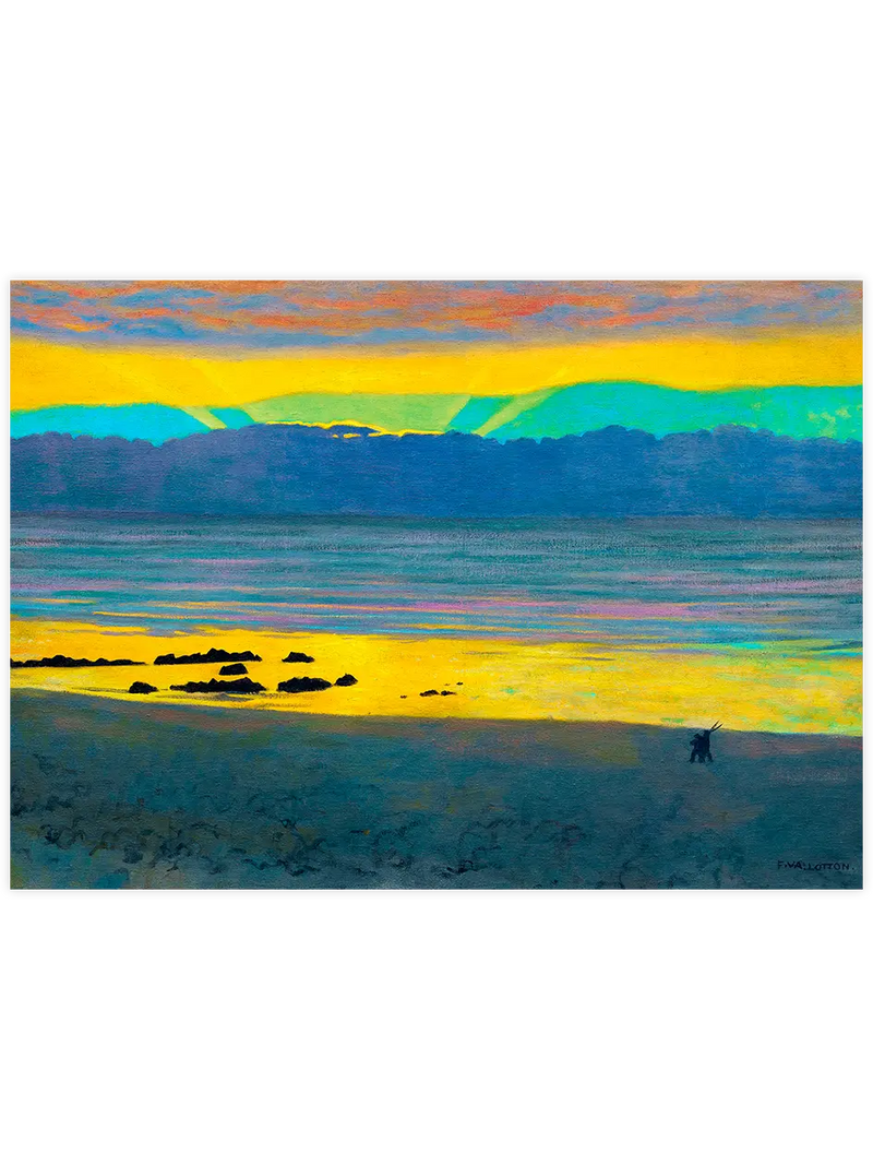 Félix Vallotton Yellow and Green Sunset - Art Print Ünlü Ressamlar Poster