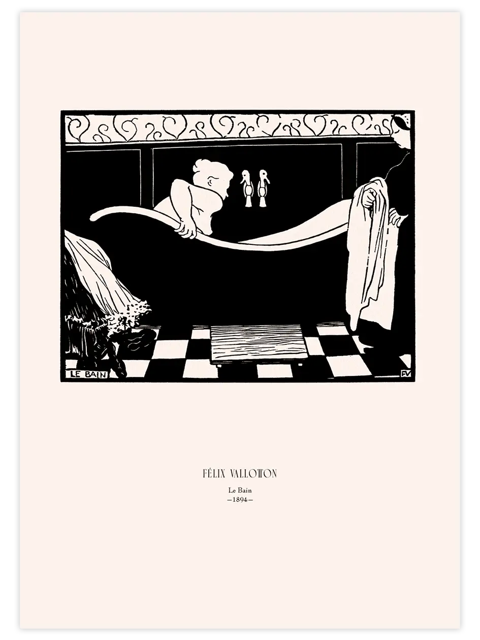Félix Vallotton Le Bain - Art Print Ünlü Ressamlar Poster