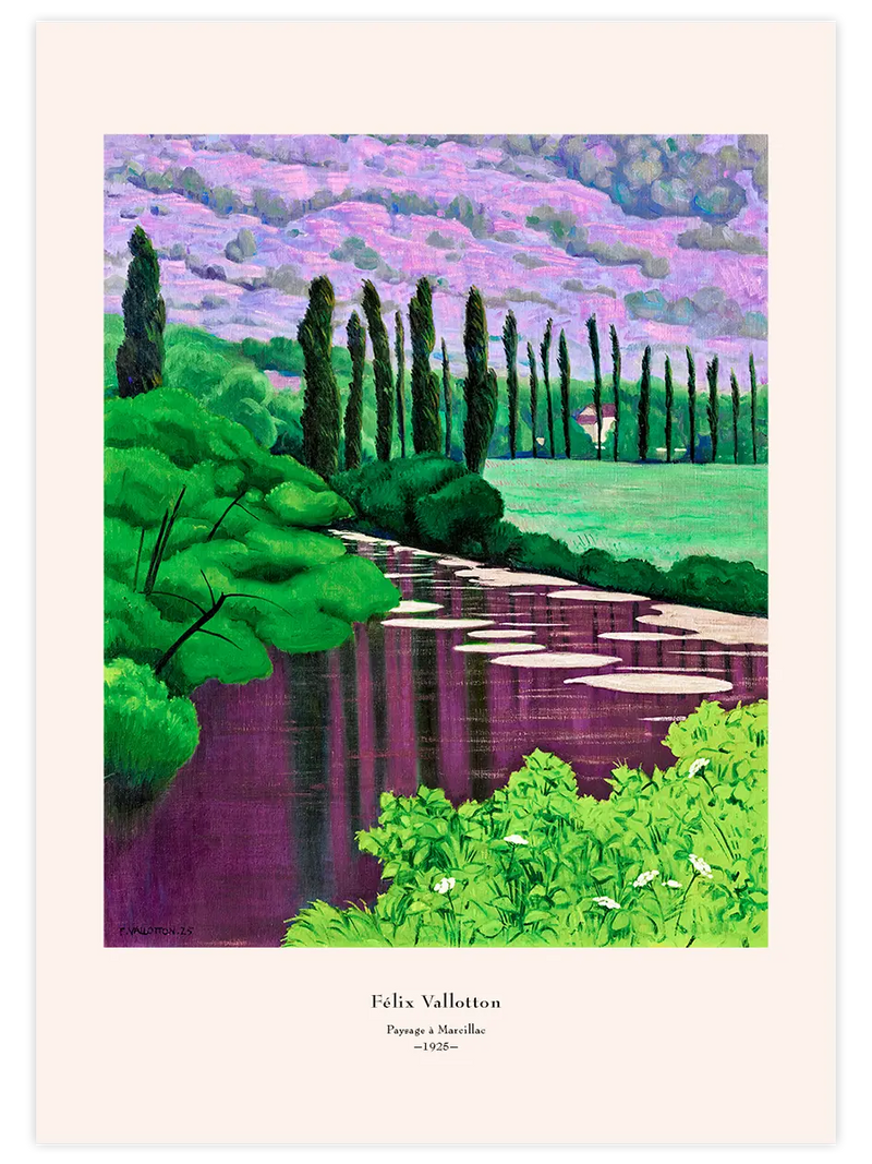 Félix Vallotton Paysage à Marcilliac - Art Print Ünlü Ressamlar Poster