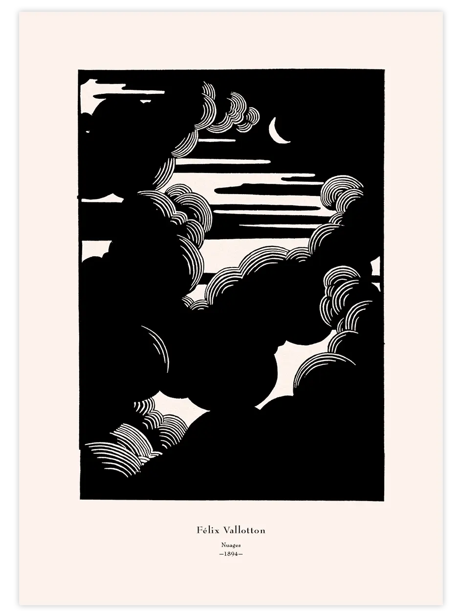 Félix Vallotton Nuages - Art Print Ünlü Ressamlar Poster