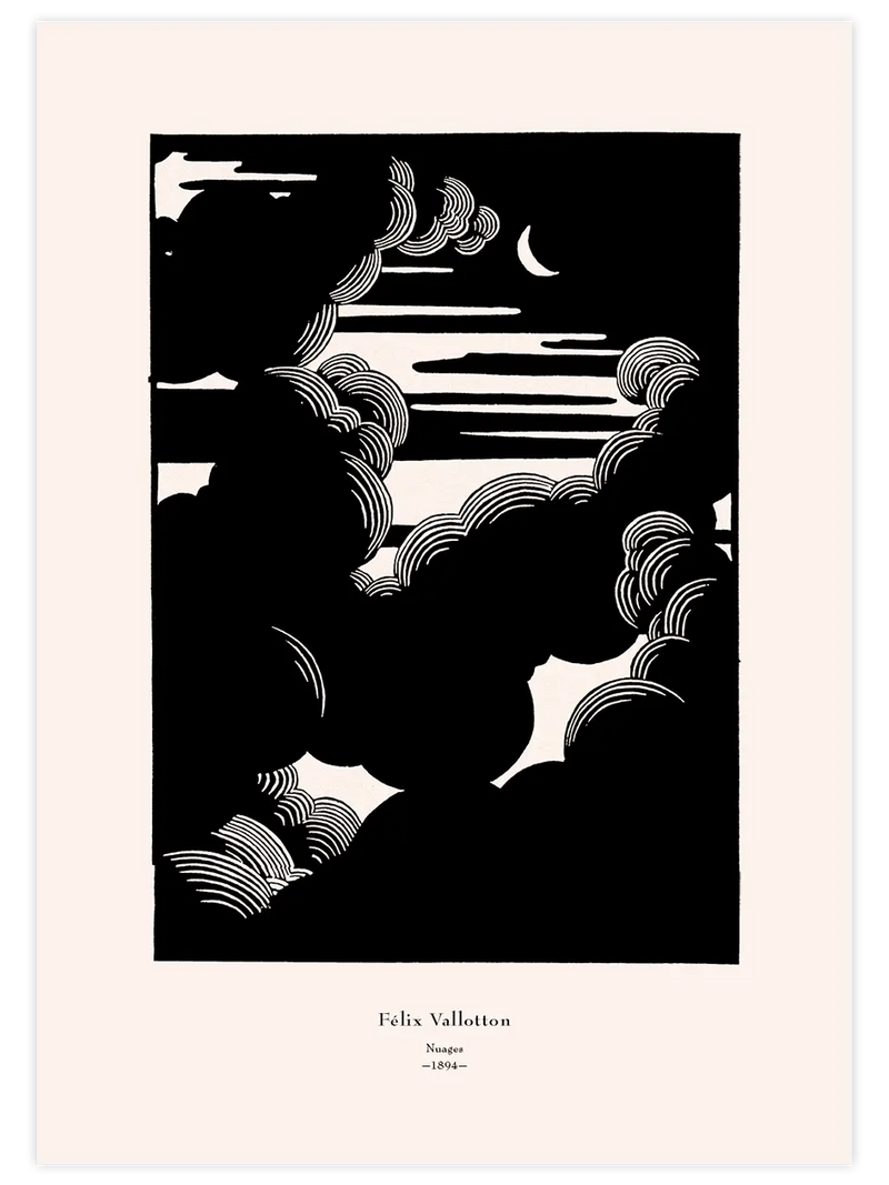 Félix Vallotton Nuages - Art Print Ünlü Ressamlar Poster