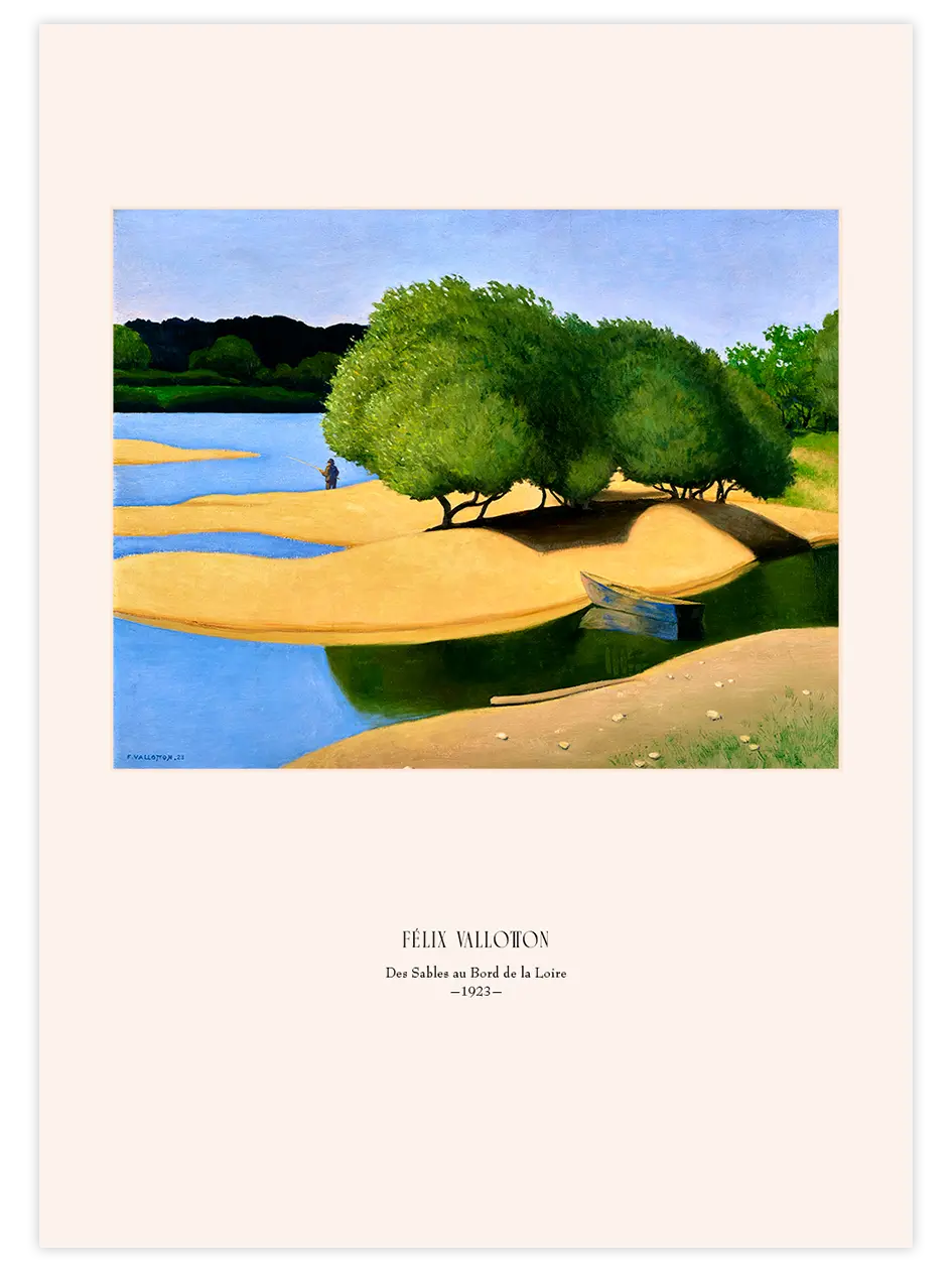 Félix Vallotton Bancs de Sable au Bord de la Loire - Art Print Ünlü Ressamlar Poster