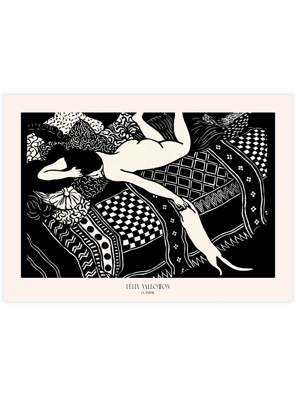 Felix Vallotton La Paresse - Art Print Ünlü Ressamlar Poster