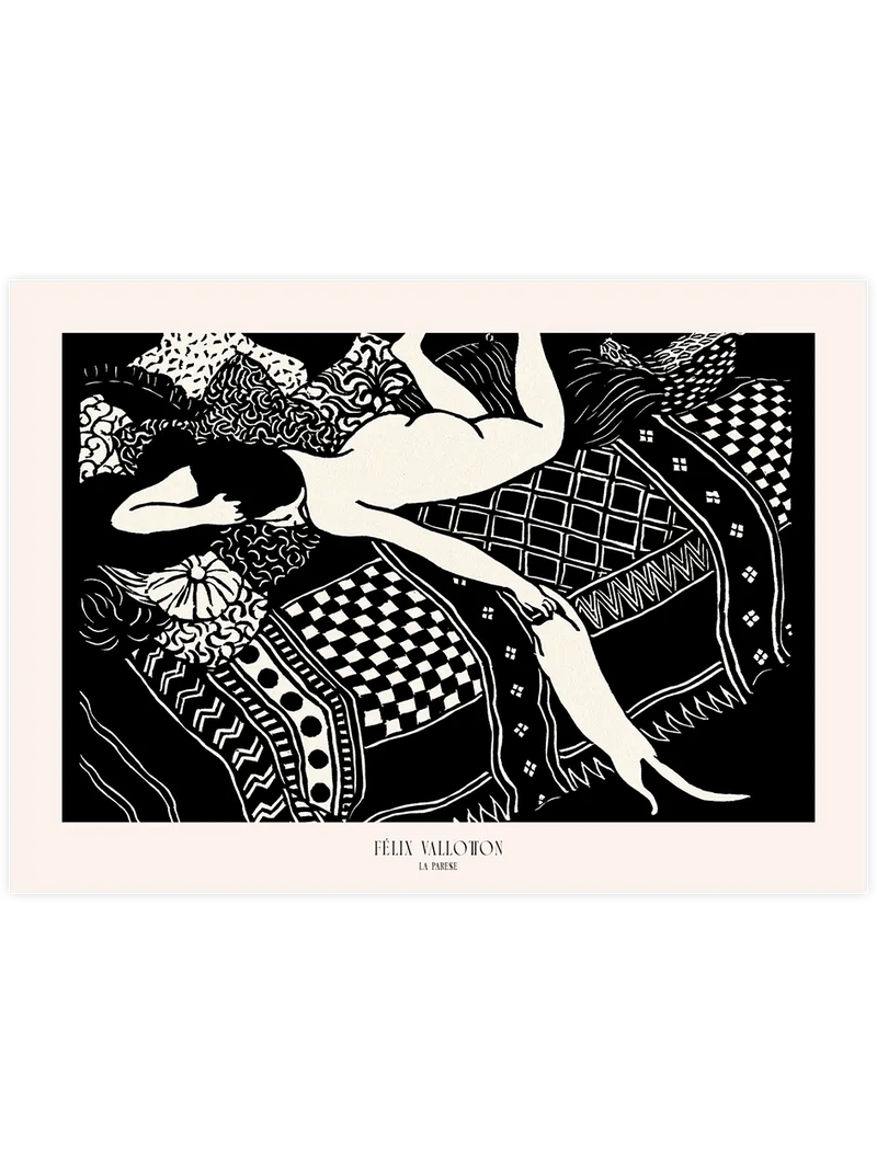 Felix Vallotton La Paresse - Art Print Ünlü Ressamlar Poster