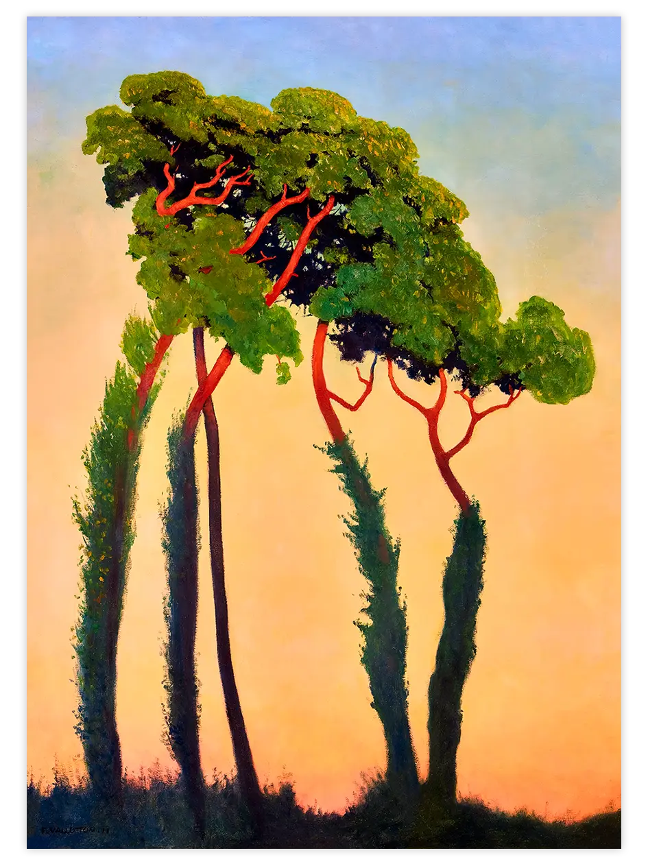 Félix Vallotton Last Sun Rays - Art Print Ünlü Ressamlar Poster