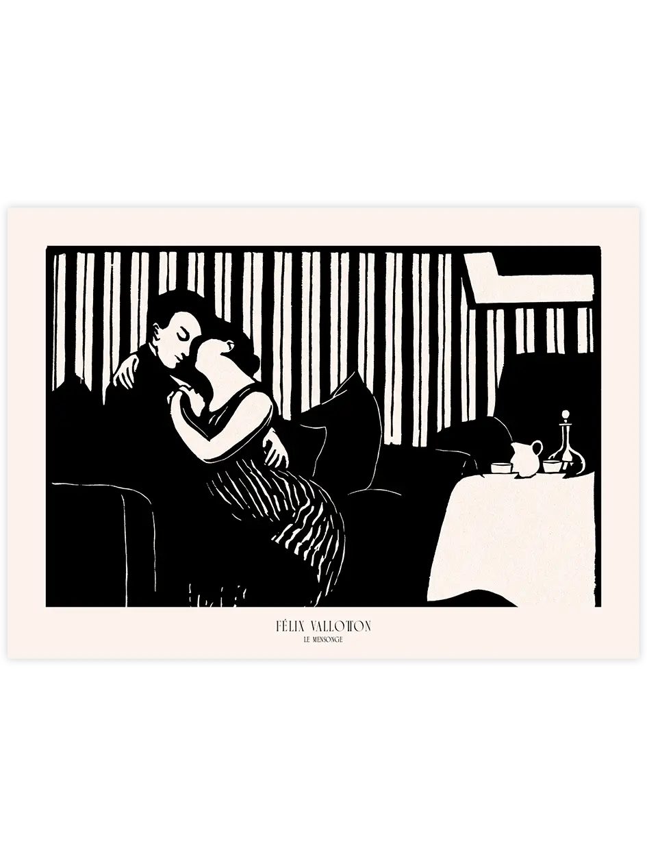 Félix Vallotton Le Mensonge - Art Print Ünlü Ressamlar Poster