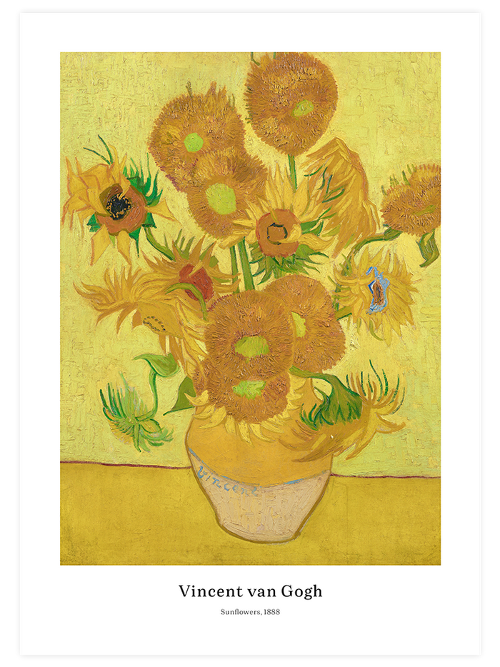 Van Gogh Sunflowers - Poster Seti Duo Poster