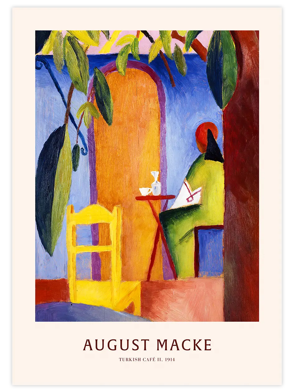 Macke Turkish Coffee N2 - Art Print Ünlü Ressamlar Poster
