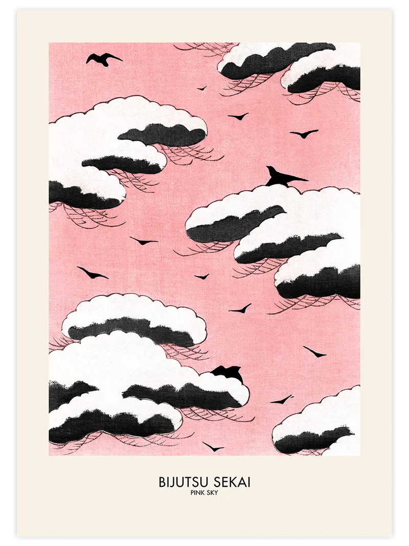 Bijutsu Sekai Pink Sky - Art Print Ünlü Ressamlar Poster