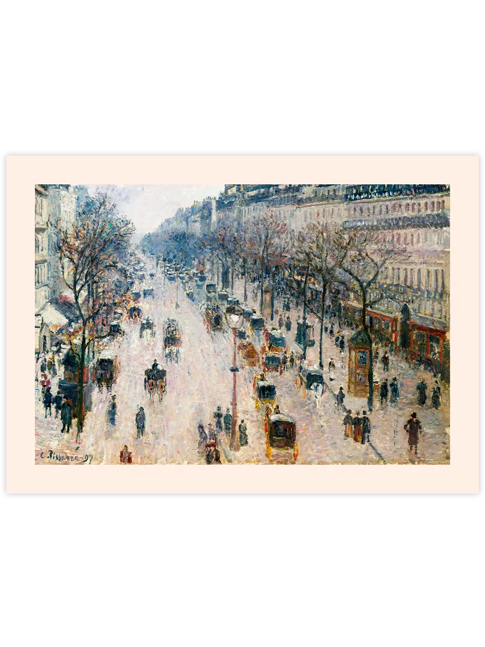 Camille Pissarro The Boulevard - Art Print Ünlü Ressamlar Poster