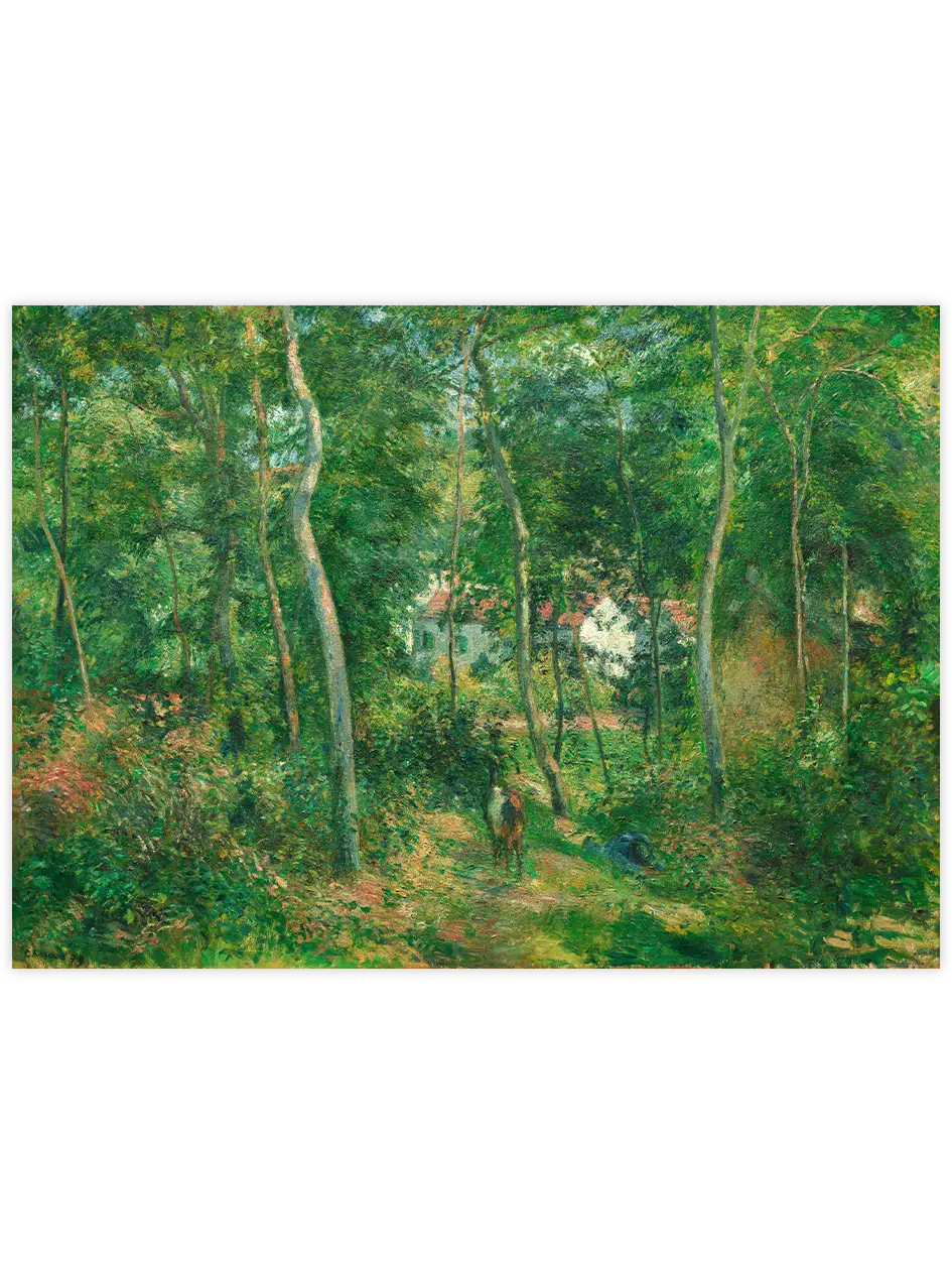 Pissarro Edge of the Woods - Art Print Ünlü Ressamlar Poster