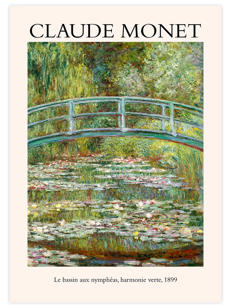 Monet The Waterlily Pond - Art Print Ünlü Ressamlar Poster