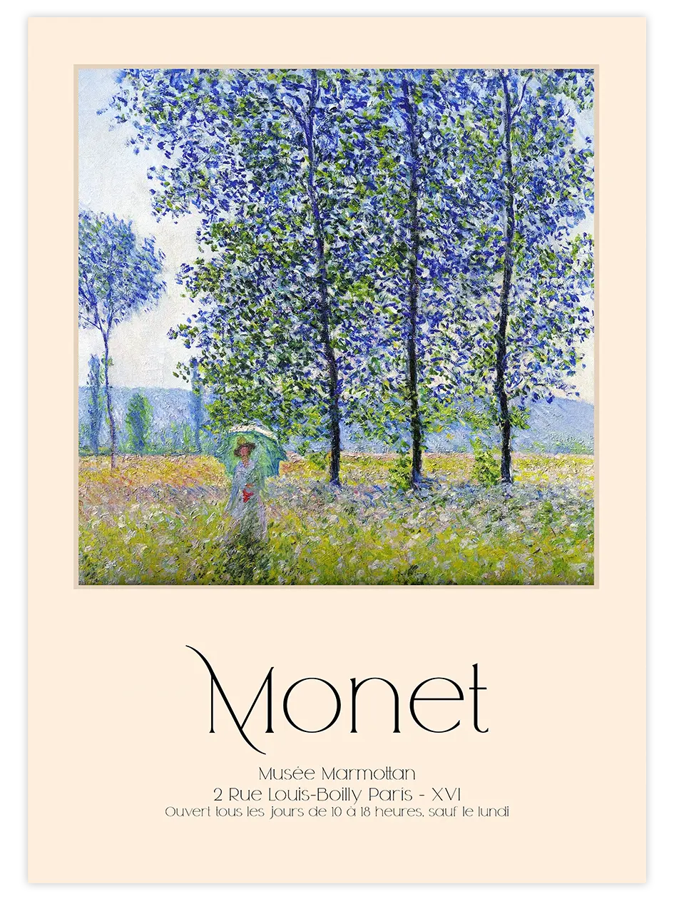 Claude Monet Afiş N3 - Art Print Ünlü Ressamlar Poster