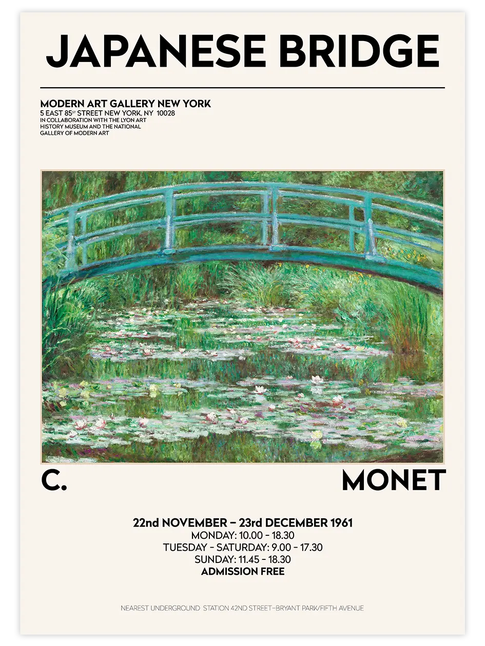 Claude Monet Afiş N1 - Art Print Ünlü Ressamlar Poster