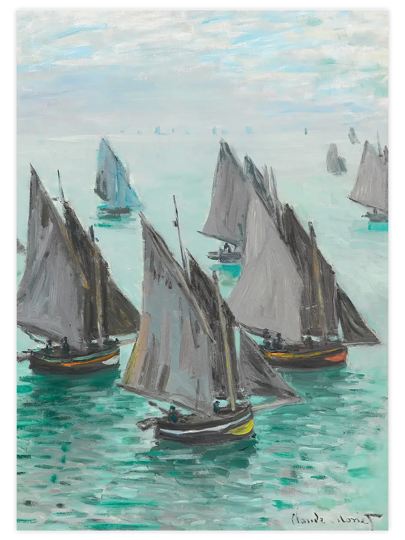 Claude Monet Fishing Boats - Art Print Ünlü Ressamlar Poster