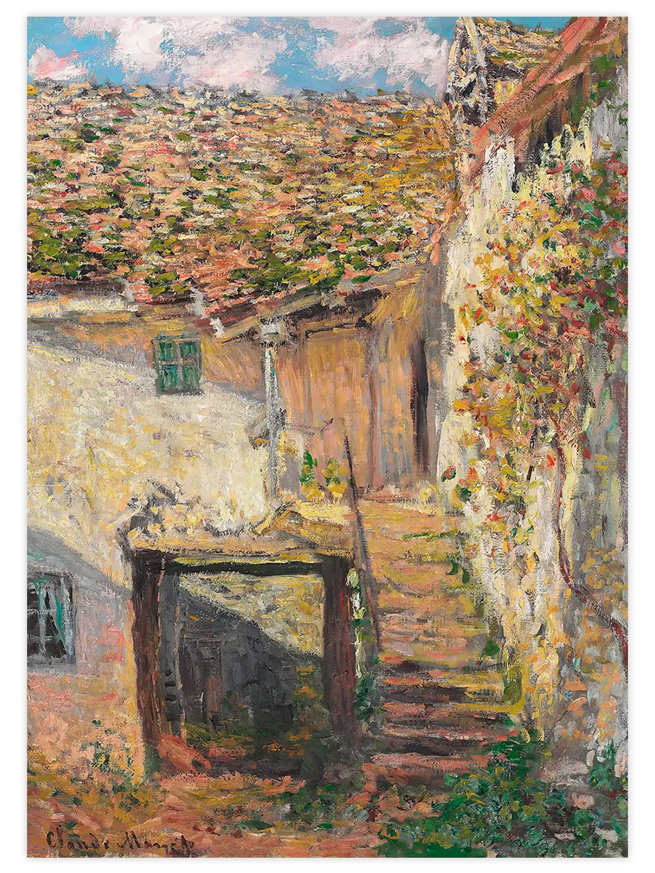 Claude Monet The Steps - Art Print Ünlü Ressamlar Poster