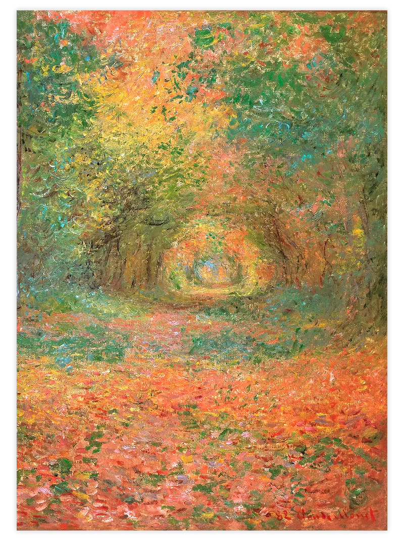 Claude Monet The Forest of Saint-Germain - Art Print Ünlü Ressamlar Poster