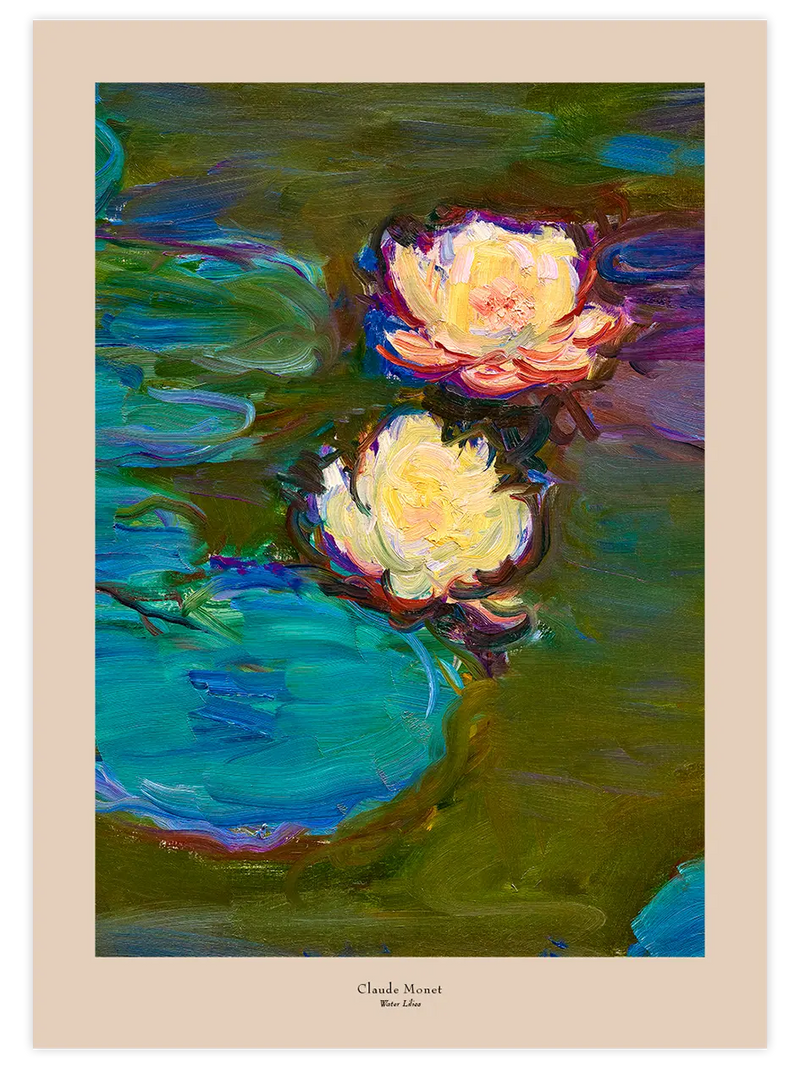 Monet Nilüferler - Art Print Ünlü Ressamlar Poster