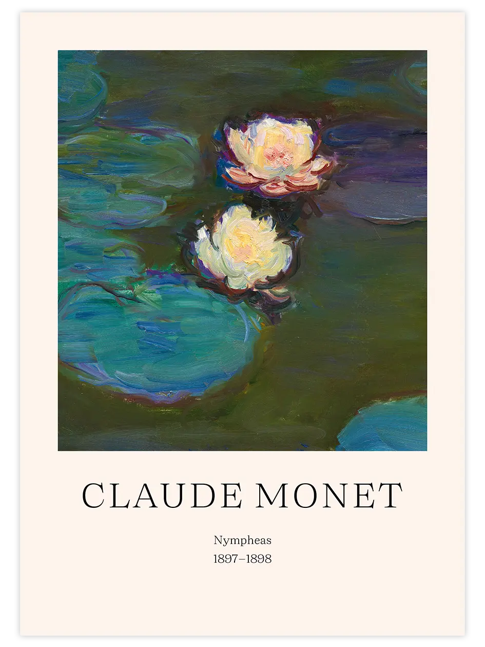 Claude Monet Nympheas - Art Print Ünlü Ressamlar Poster