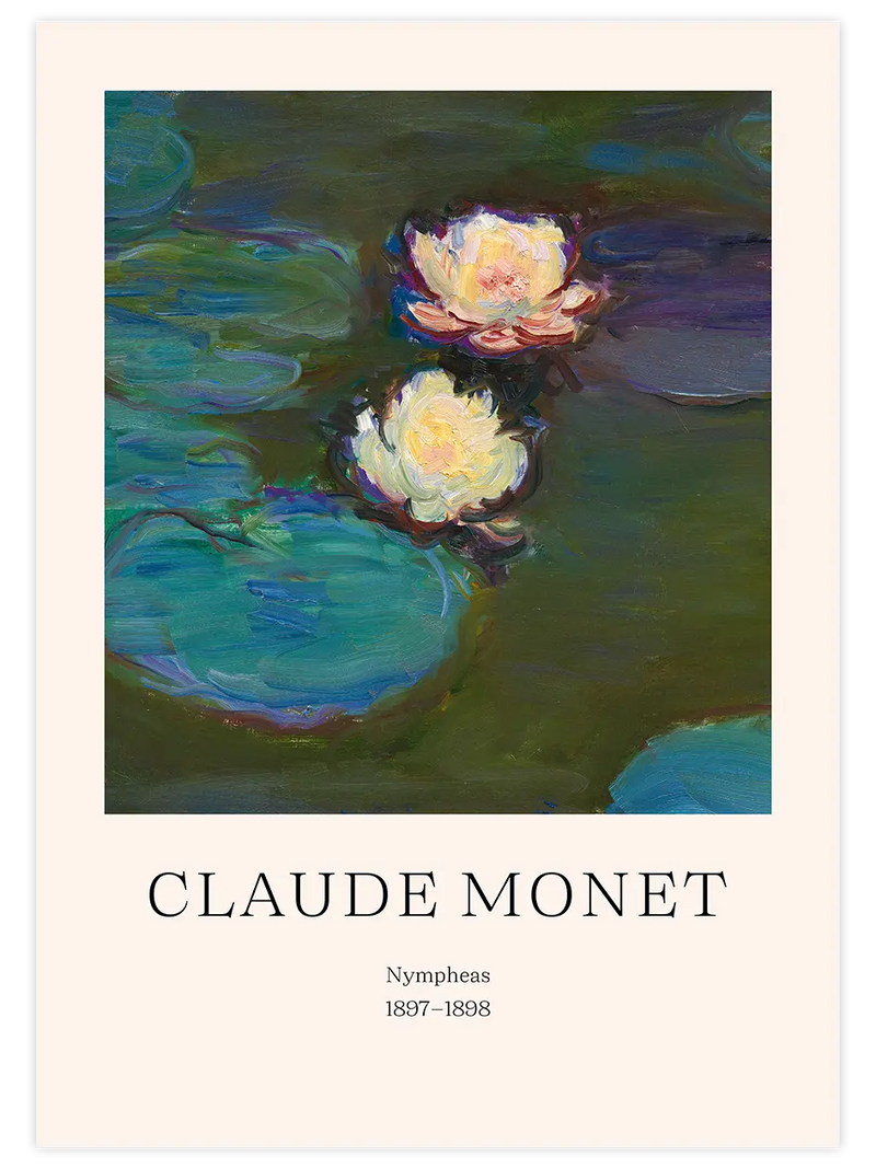 Claude Monet Nympheas - Art Print Ünlü Ressamlar Poster