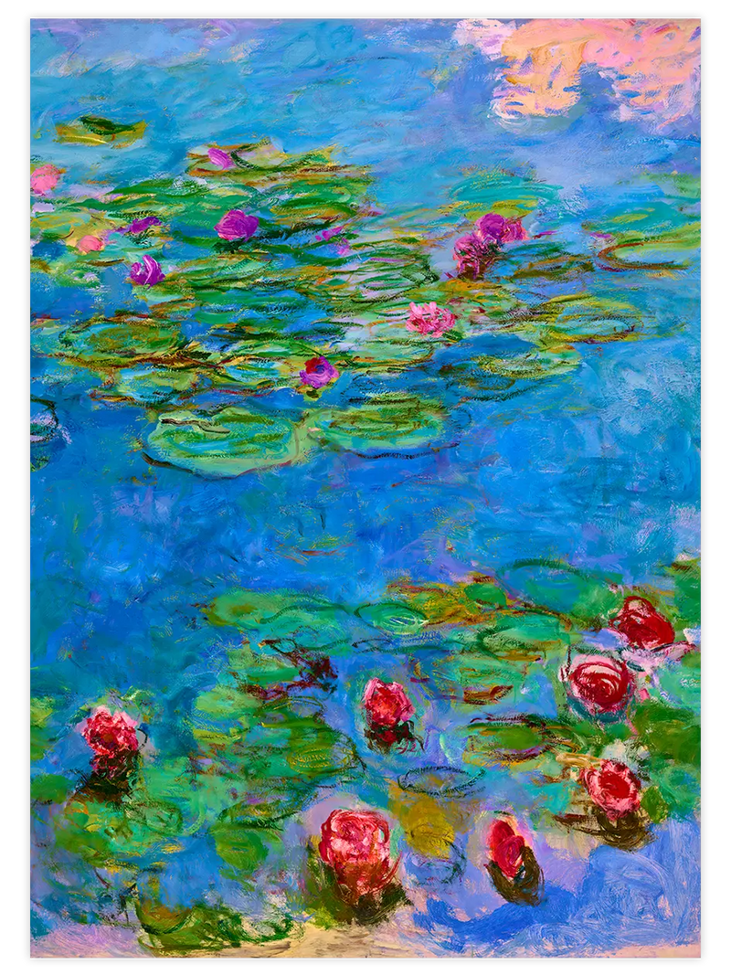 Monet Water Lilies - Art Print Ünlü Ressamlar Poster