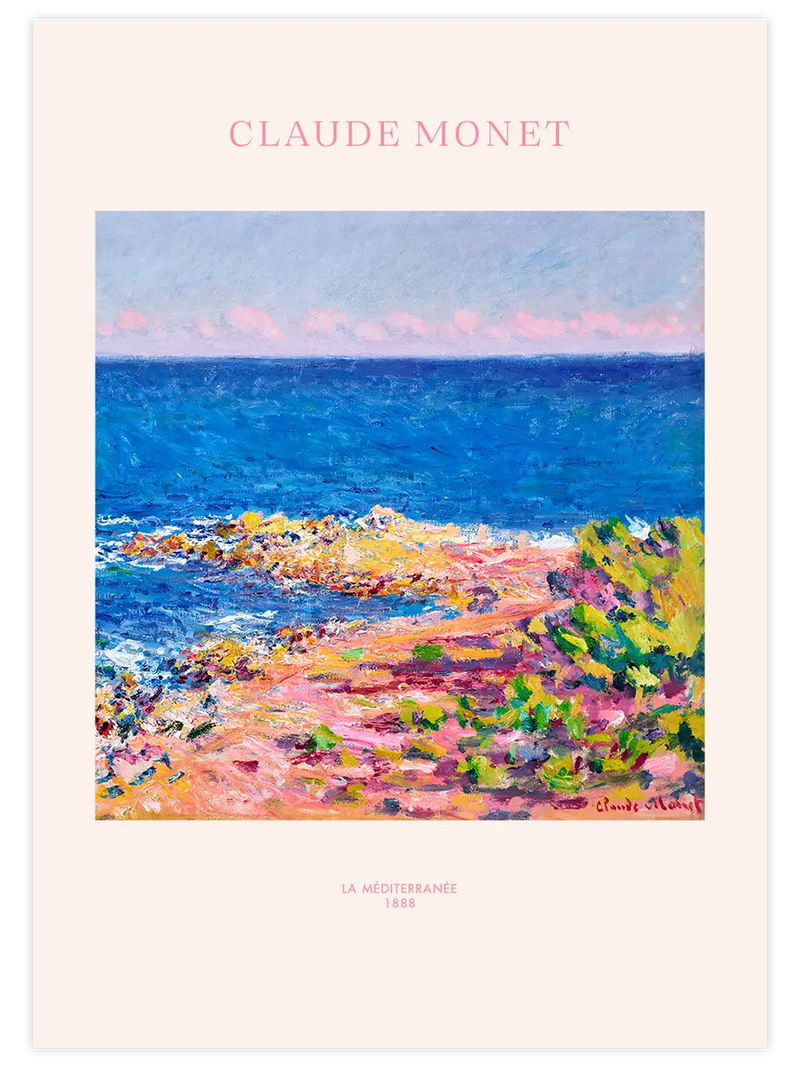 Monet The Mediterranean - Art Print Ünlü Ressamlar Poster