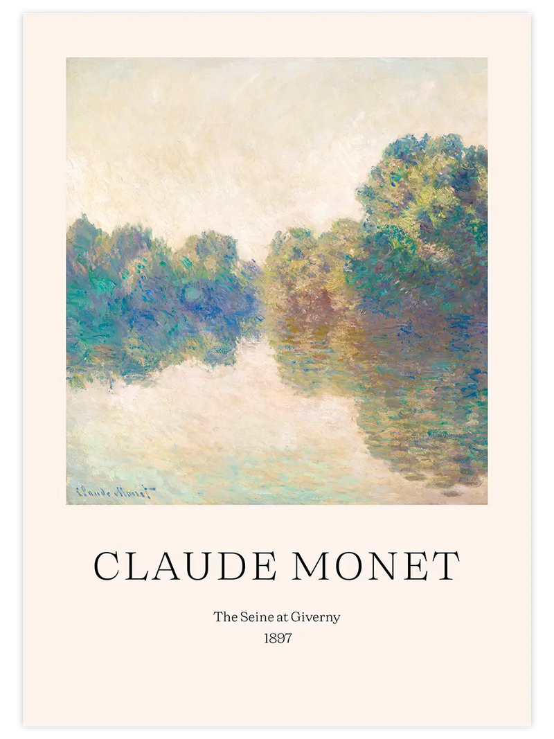 Claude Monet The Seine At Giverny - Art Print Ünlü Ressamlar Poster