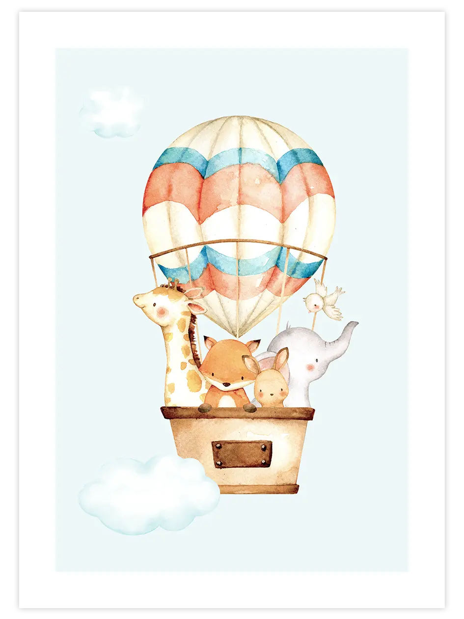 Bulutlarda N3 - Art Print Çocuk Odası Poster